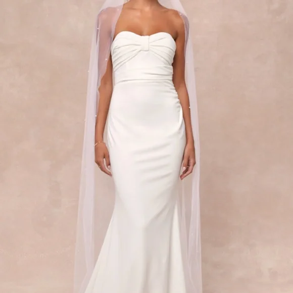 strapless open back dress Elegant Unholy Prom Satin Lace Maxi Dress